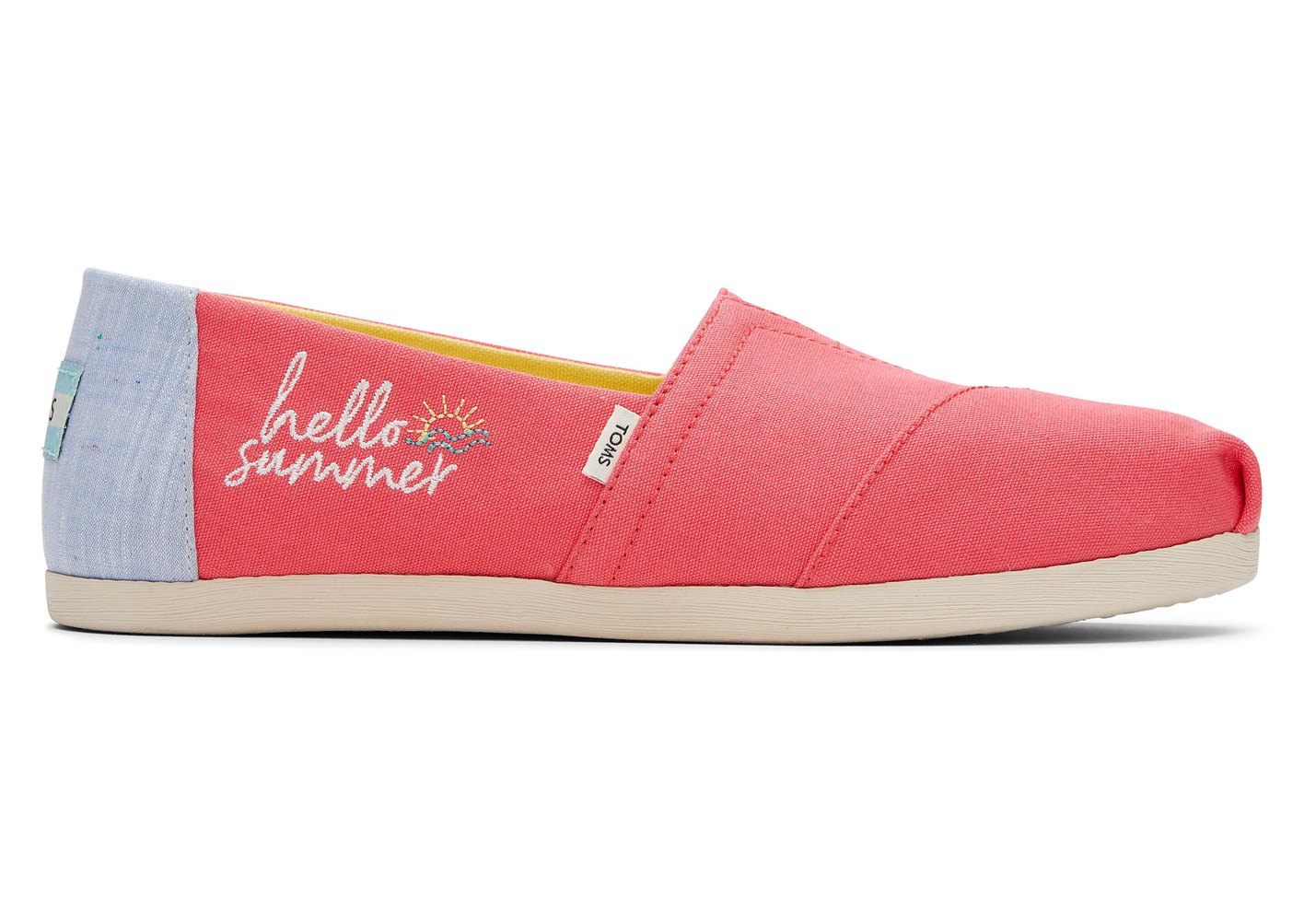 Toms Alpargata Embroidery Espadrille Pink - Womens - 61305-VQNE